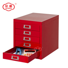 Organisateur de rangement de bureau en métal Mini 5 tiroirs